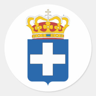 Griekse Koninklijke Wapens, Griekenland Ronde Sticker