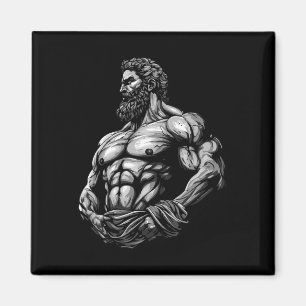 Griekse krijger bodybuilding fitness spieren gym magneet