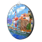 Griekse kust dartbord (Voorkant Rechts)