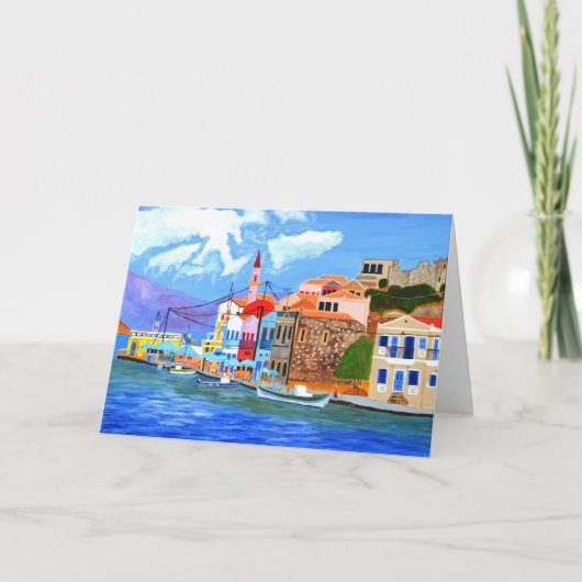 Griekse kust uitnodiging (Voorkant)