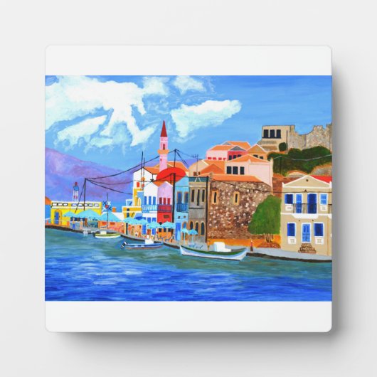 Griekse kuststrook fotoplaat (Voorkant)