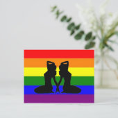 Griekse lesbische pride briefkaart (Staand voorkant)