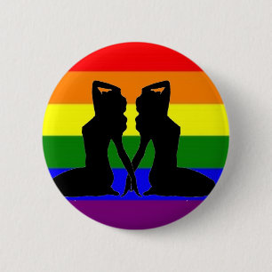 Griekse lesbische pride ronde button 5,7 cm