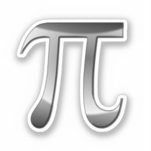 Griekse letter Pi symbool Sticker