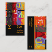 Griekse levenskaarten contactkaartje (Voorkant / Achterkant)