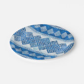 Griekse mander - Griekse keizersteen en parel Papieren Bordje (Gekanteld)