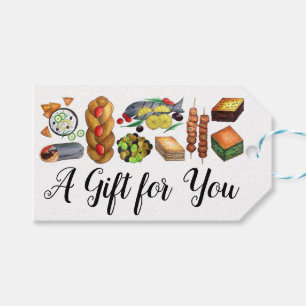 Griekse mediterrane levensmiddelen — Griekse besno Cadeaulabel