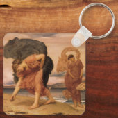 Griekse meisjes die kiezelstenen rapen door Lord L Sleutelhanger (Achterkant)