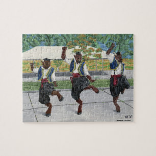 Griekse Minotaurs dansen kleine fantasie puzzel