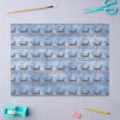 Griekse mythe Ship Odyssey Blue Decoupage Tissuepapier (Craft)