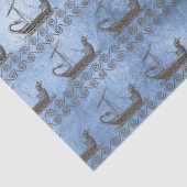 Griekse mythe Ship Odyssey Blue Decoupage Tissuepapier (Detail)