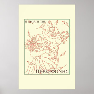 Griekse mythologie De ontvoering van Persephone Poster