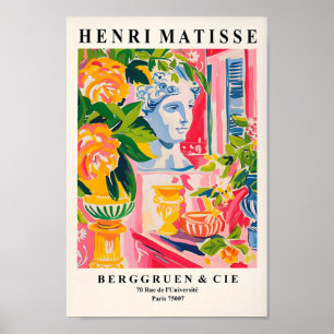 Griekse Mythologie Decor, Matisse Wall Art, Roze M Poster