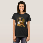 Griekse mythologie Oude godin Athena Olympic Dei T-shirt (Voorkant volledig)