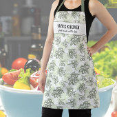 Griekse olijven, restaurantskap, Yaya aangepaste t Schort