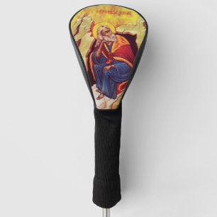 Griekse orthodoxe icoon van profeet Elia Golfheadcover