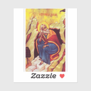 Griekse orthodoxe icoon van profeet Elia Sticker