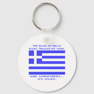 Griekse Ouzo Sleutelhanger
