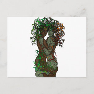 Griekse Pagan Tree Goddess Wiccan Earth Dryad Briefkaart