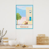 Griekse reisposter poster (Keuken)