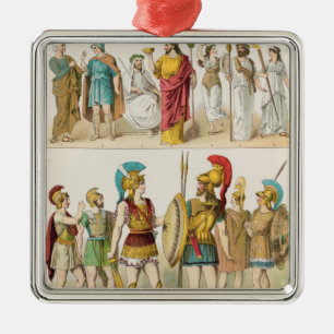 Griekse religieuze en militaire dress metalen ornament