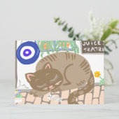 Griekse Slaap Kat Taverne Sfeer (Staand voorkant)