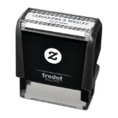 Griekse sleutel S Border Couple Naam Datum Zelfinktende Stempel (Product)