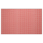 Griekse sleutel, schoppen van koraalroze stof (Fat Quarter)