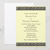 Griekse sleutel voor de uitnodiging tot het uitzen (Voorkant / Achterkant)