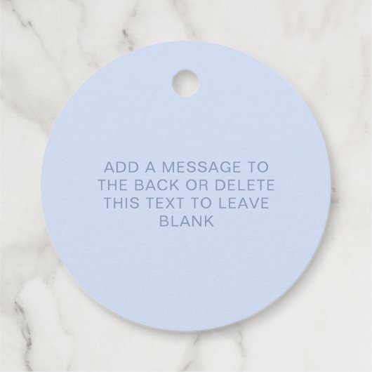 Griekse sleutel wit blauw doop dank u bedankjes labels (Achterkant)