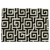 Griekse sleutel zwart large cadeauzakje (Achterkant)