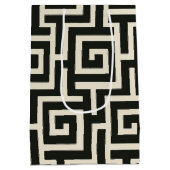 Griekse sleutel zwart medium cadeauzakje (Achterkant)