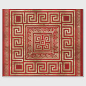 Griekse sleutelversiering - Griekse mander - Deep  Cadeaupapier (Vlak)