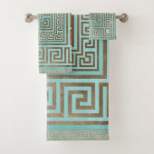 Griekse sleutelversiering - Griekse mander - goud  Bad Handdoek (Insitu)