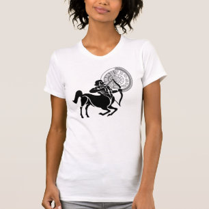 Griekse stijl Sagittarius Archer Zodiac Chart T-shirt