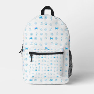 Griekse strand minimalist bedrukte rugzak