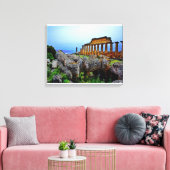 Griekse tempel canvas afdruk (Insitu (Woonkamer))