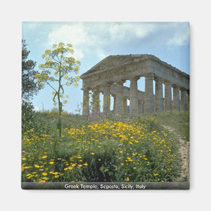 Griekse tempel, Segesta, Sicilië, Italië Magneet