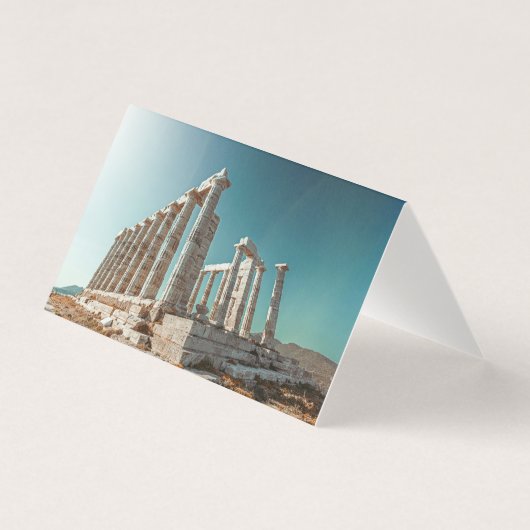 Griekse tempel van Poseidon Kaart (Voorkant)