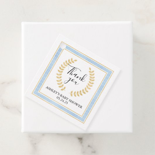 Griekse toga-feestgunsttag bedankjes labels (In situ)