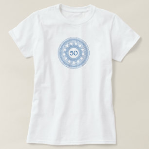 Griekse verjaardagsfeest met aangepaste leeftijd e t-shirt