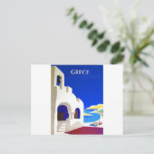 griekse vintage briefkaart (Staand voorkant)