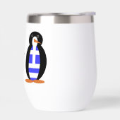 Griekse vlag aan het woord Ms Penguin gepersonalis (Links)
