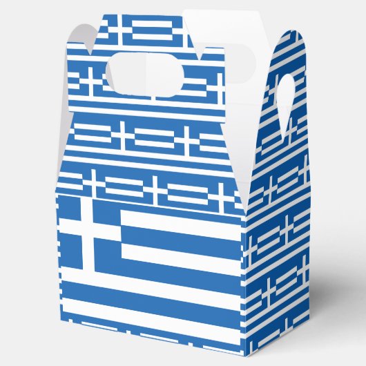 Griekse vlag bedankdoosjes (Geopend)