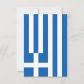 Griekse vlag bedankkaart (Achterkant)