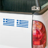 Griekse vlag bumpersticker (Op Truck)