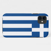 Griekse vlag Case-Mate iPhone case (Achterkant (horizontaal))
