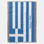 Griekse vlag deken (Voorkant Verticaal)