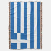 Griekse vlag deken (Voorkant Verticaal)