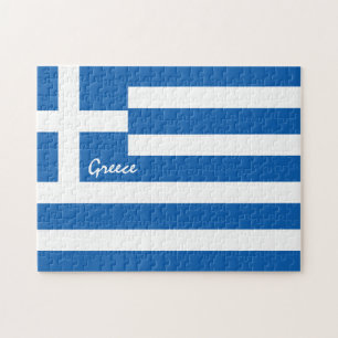 Griekse vlag en patriotten - Griekenland reizen/sp Legpuzzel